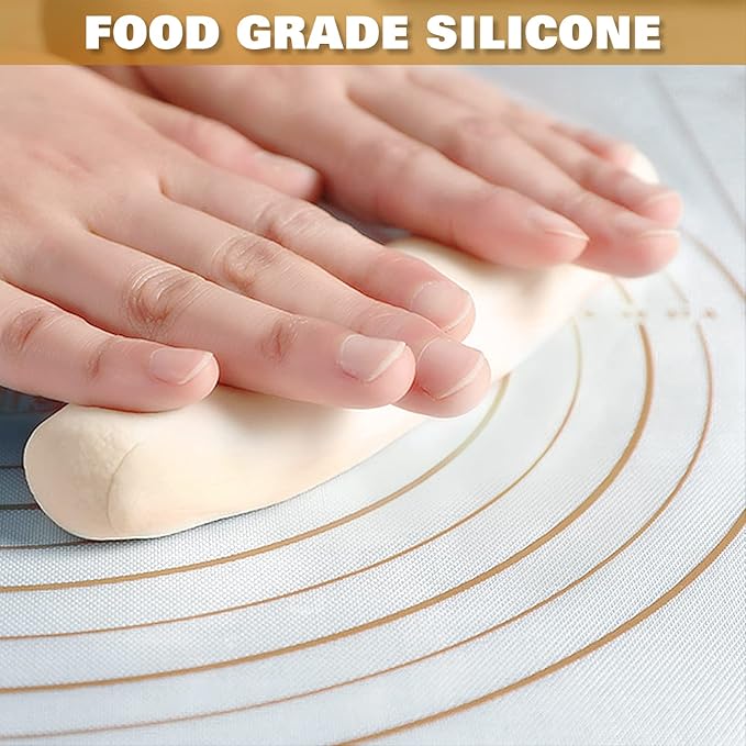 Silicone Pastry Mat Extra Thick Large Non Stick Baking Supplies Kitchen Counter - Image 2