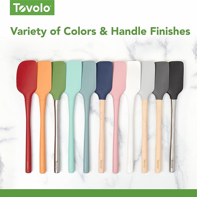 Tovolo Flex Core 5 Piece Silicone Spatula Set Heat Resistant All Silicone - Image 6