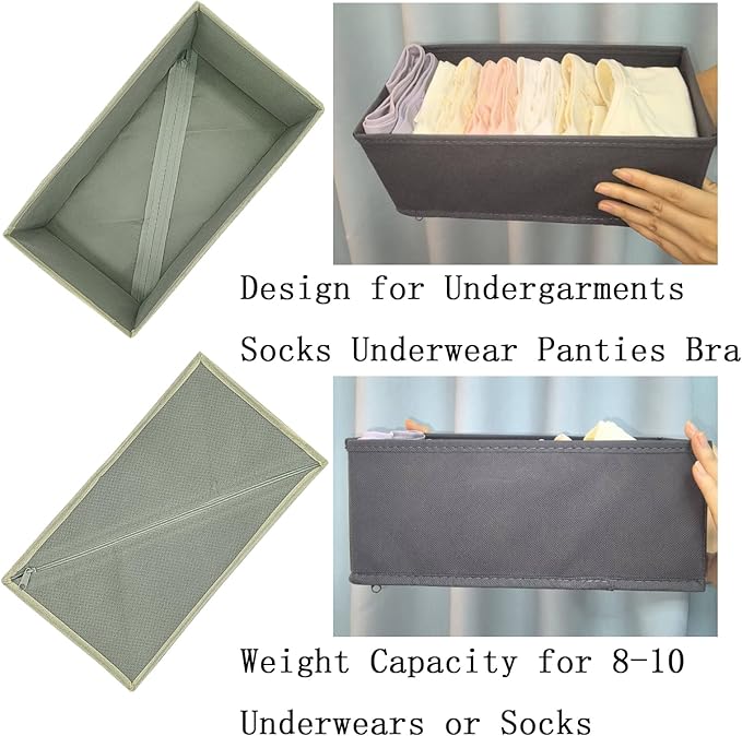 Bructhun Sock Drawer Organizer 3 Pack - Image 5