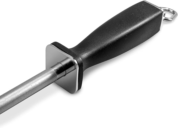 Superior Knife Sharpening Rod, 10 Inch Professional Diamond Brushed Sharpening - Image 3