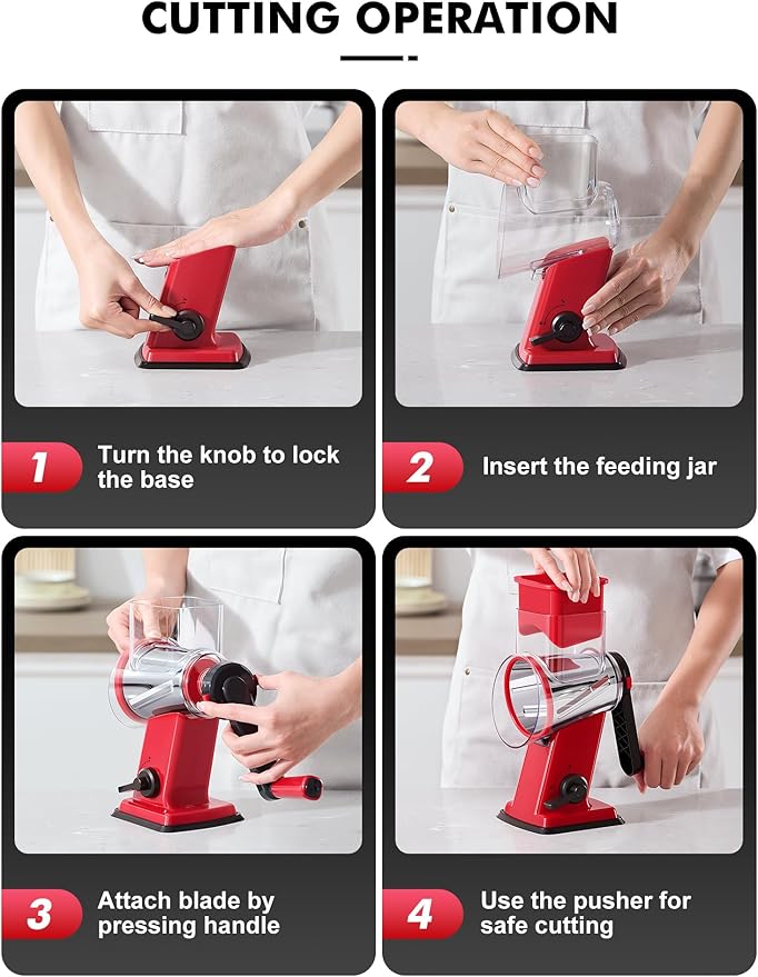 GDL Rotary Cheese Grater Hand Crank - Image 8
