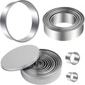 Round Cookie Cutters Set 12 Pieces Bistcuit Cookie Cutters Circle Pastry by Winerming