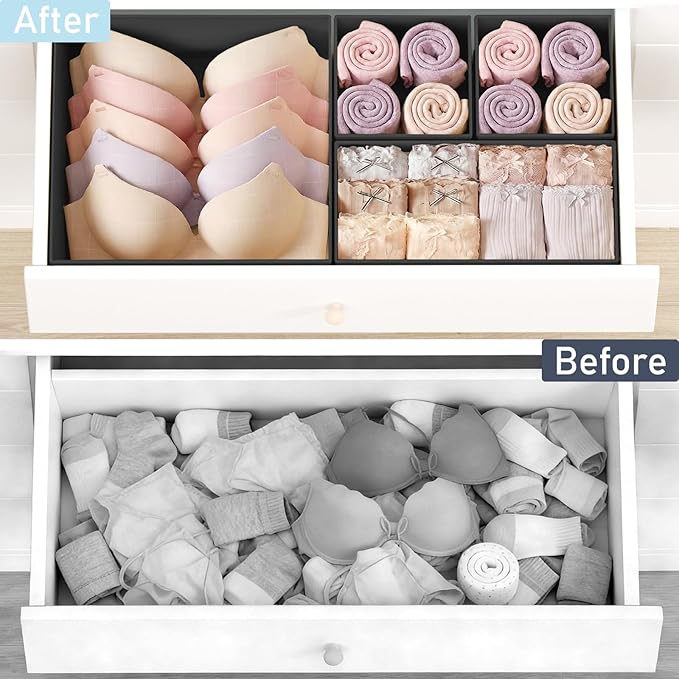 DIMJ Drawer Organizer Clothes 30 Pack - Image 6
