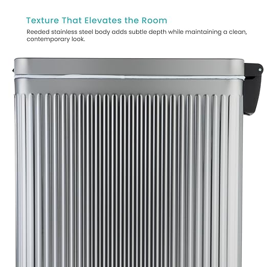 Home Zone Living 12 Gallon Slim Step Trash Can - Image 3