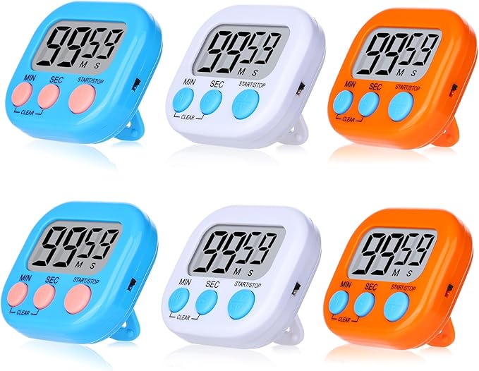 Mwellewm 6 Packs Digital Timers by Mwellewm