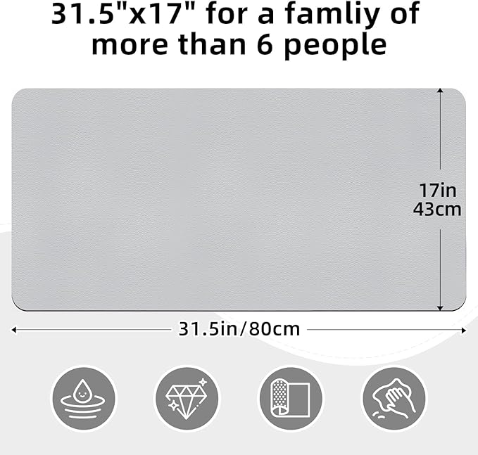 LOPNUR Kitchen Dish Drying Mat, 31.5"x17" Dish Drying Mats - Image 4