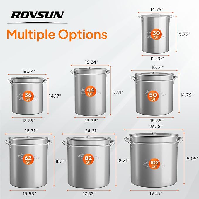 ROVSUN 36QT Stainless Steel Seafood Boil Pot - Image 6