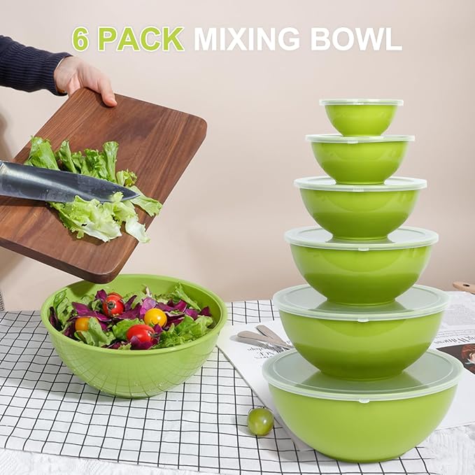 BoxedHome BPA Free Plastic Round Mixing Bowl - Image 4