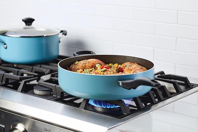 Farberware Dishwasher Safe Nonstick Jumbo Cooker/Saute Pan - Image 2