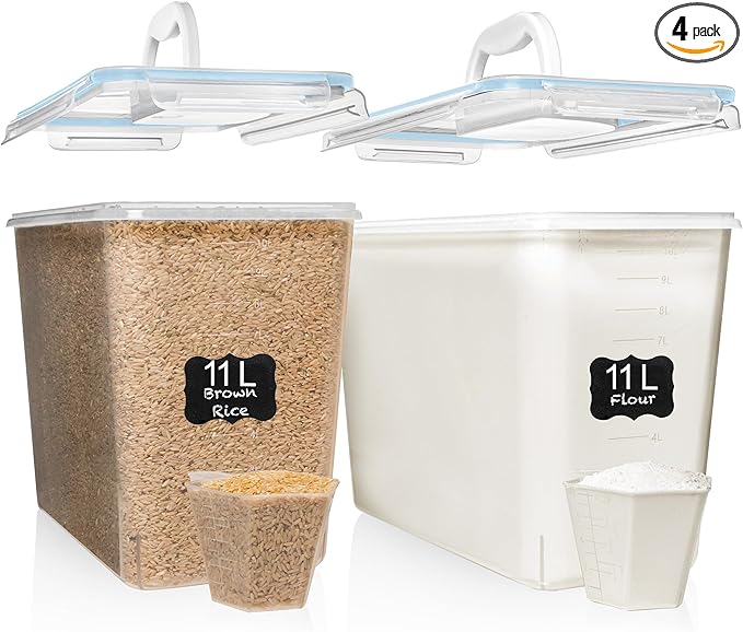 Shazo 2 PC Flour Sugar Storage Containers by Shazo