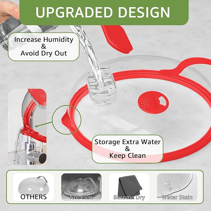 Microwave Splatter Cover with Water Steamer - Image 7