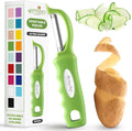 Spring Chef Premium Swivel Vegetable Peeler, Soft Grip Handle and Ultra Sharp by SpringChef