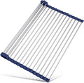 Tomorotec 21" x 15.5" Roll Up Dish Drying Rack Over Sink Drying Rack Sink Cover by Tomorotec