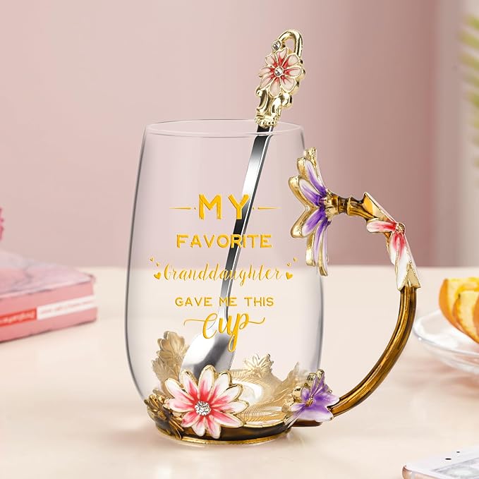 OEAGO Grandma Gifts from Granddaughter Tea Cup Birthday Grandparent Gifts - Image 7