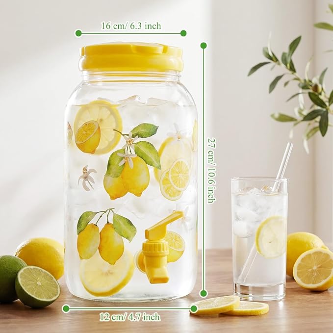 Havawish 2 Pcs 1 Gallon Plastic Beverage Dispenser - Image 3