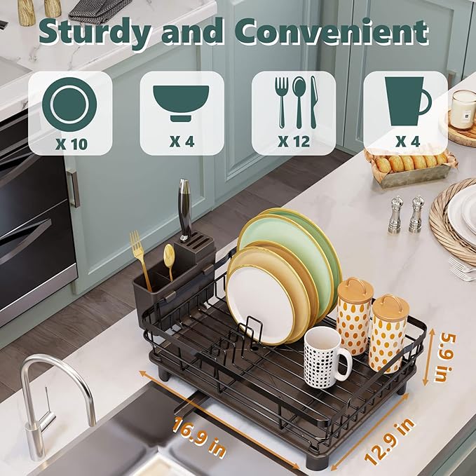 AIDERLY Iron Dish Drying Rack - Image 7