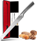 imarku Bread Knife 10 Inch: Japanese High Carbon Stainless Steel Professional by imarku