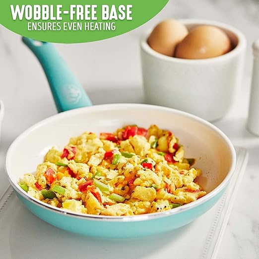 GreenLife Nonstick 8" Frying Pan Skillet, Non-Toxic PFAS-Free Ceramic Nonstick - Image 5