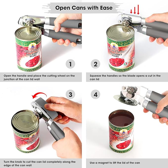Beneno Heavy Duty Hand Can Opener Manual - Image 4