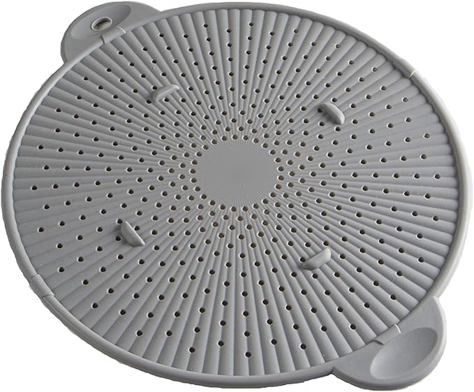 Silicone Splatter Screen, Protect Stovetop and Counters, 3-in-1 Silicone by Simply+Served