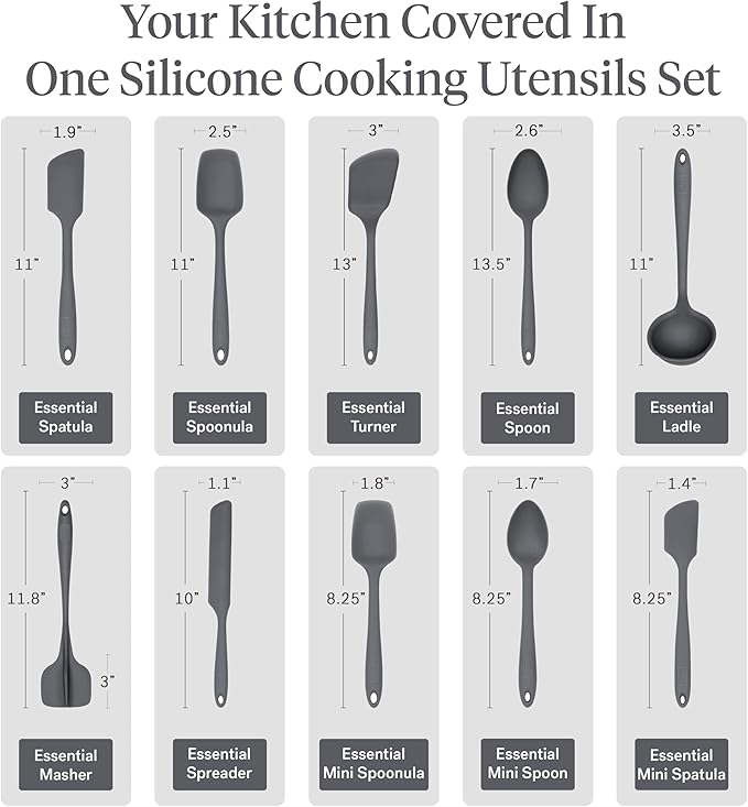 GIR: Get It Right 10-Piece Silicone Essentials Kitchen utensils set - Image 3