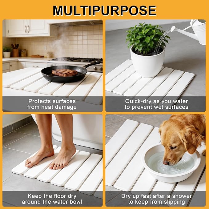 Stone Dish Drying Mat for Kitchen Counter - Image 7