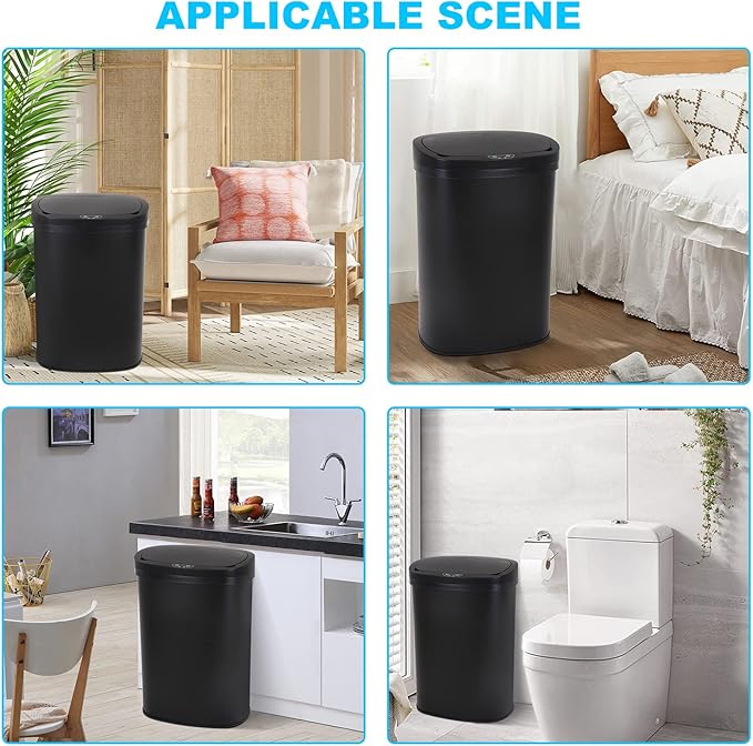 Bigacc Kitchen Trash Can | Stainless Steel 13 Gallon Trash Can | 50L Touch Free - Image 7