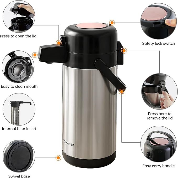 TOMAKEIT Airpot Coffee Dispenser - Image 4