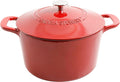 MARTHA STEWART Gatwick 7-Quart Enamel Cast Iron Dutch Oven – Red Ombre – by MarthaStewart