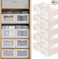 Linen Closet Organizers And Storage, 10 Pack Closet Storage Bins Linen Closet by Pradnel