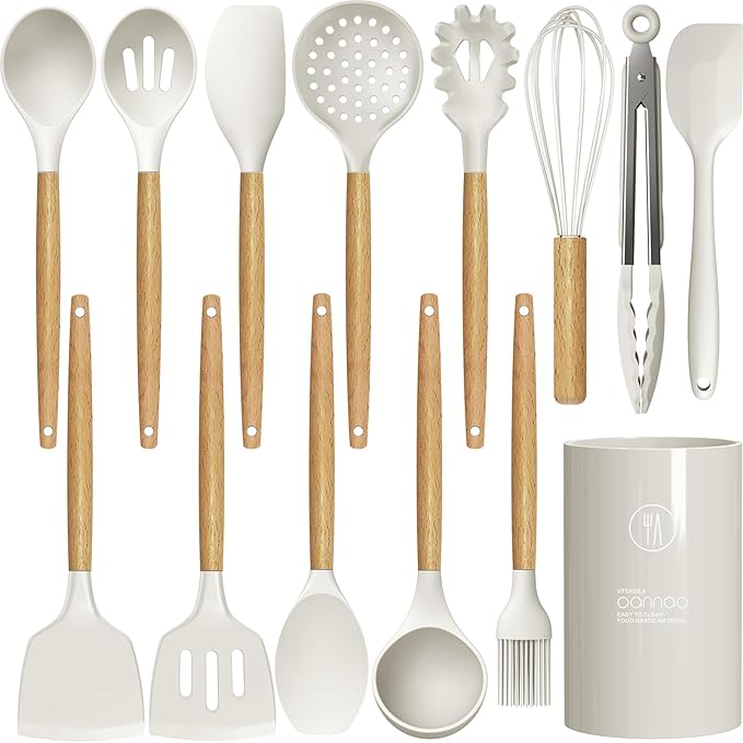 oannao Silicone Cooking Utensils Set by oannao