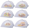 6 Pack Food Covers for Outside Mesh, Food Nets for Outdoors Large Food Covers by TEMOGU