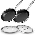 FogDream 10" 11" Stainless Steel Frying Pan by FogDream