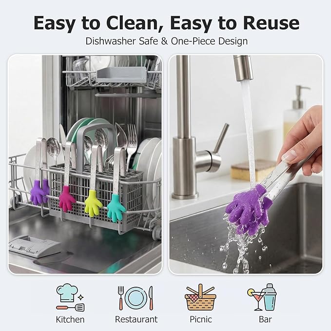 Shindel Mini Serving Tongs, Cute Kitchen Gadgets - Image 6