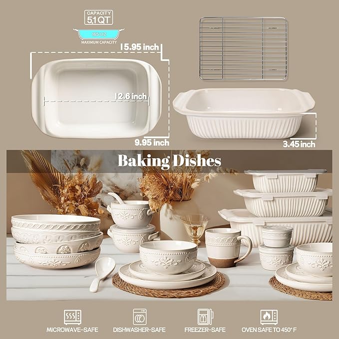 Artena Baking Dish 5.1 Quarts, Casserole Dishes - Image 2