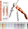 HYZ 2-Pack Wine Opener Waiter Corkscrew, Professional Wine Key by HYZ