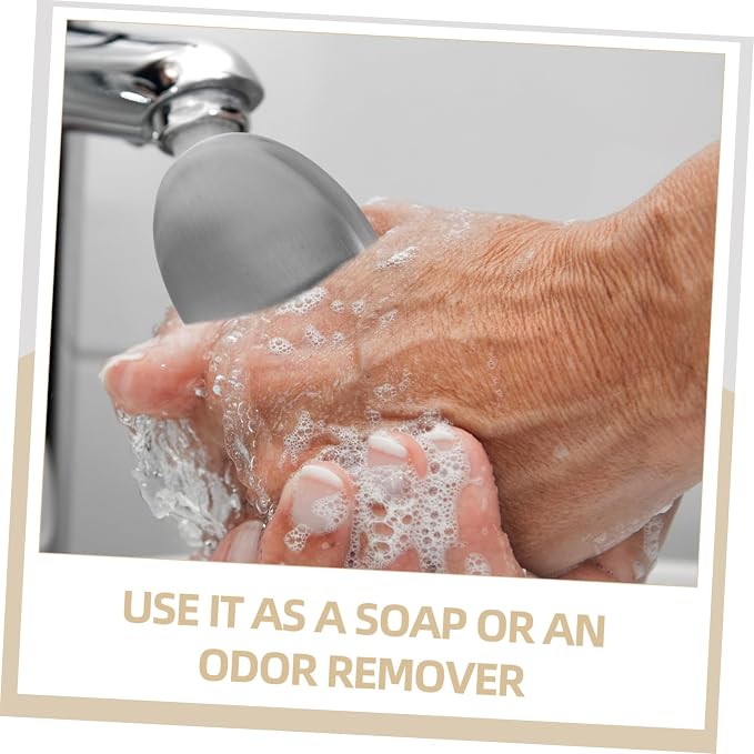 Zerodeko Metal Soap Stainless Wash Soap Odor Absorber for for Skin Dishwasher Safe
