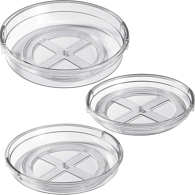 LAMU 3 Pack Lazy Susan Organizer Turntable - Image 8