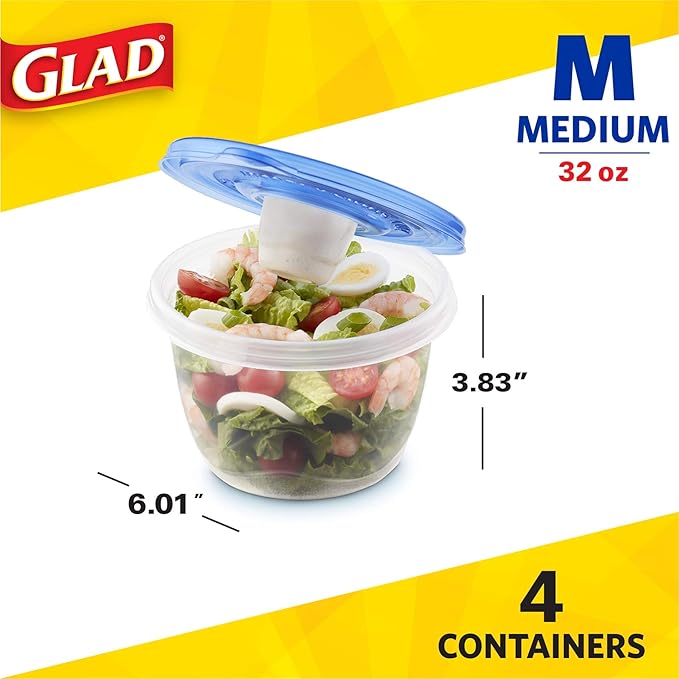 Glad GladWare to Go Lunch Food Storage Containers - Image 2