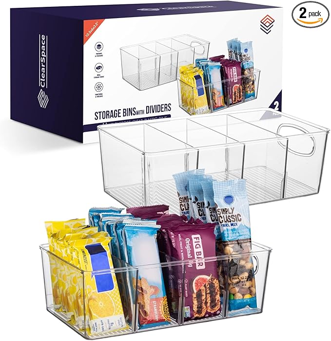 ClearSpace Plastic Pantry Organization and Storage Bins by ClearSpace
