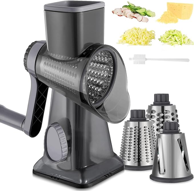 Cheese Grater Hand Crank Rotary Vegetables Shredder by EDEFISY