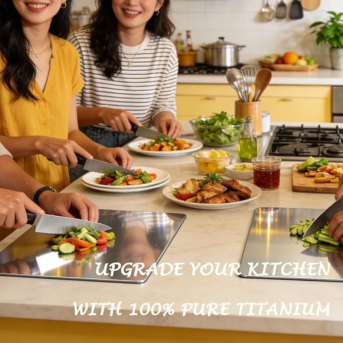 100% Pure Titanium Cutting Board Set of 3, Titanium Cutting Boards - Image 7