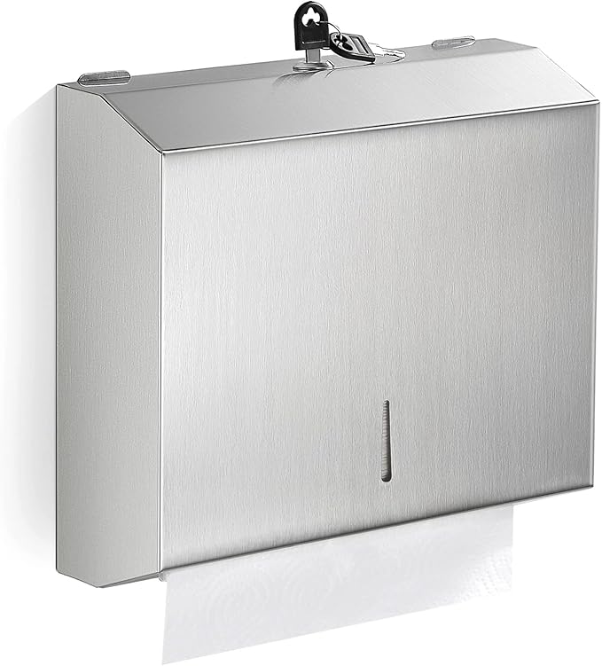 Paper Towel Dispenser Wall Mount Commercial, C Fold Multifold Hand Paper Towel by Gorlary
