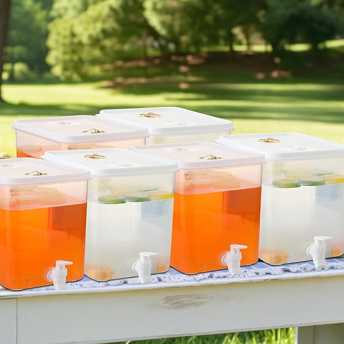 Domensi 6 Pack 2 Gallon Drink Dispenser - Image 7