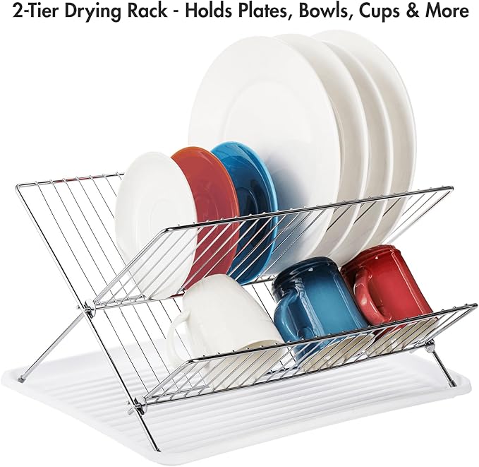 Youeon Foldable Dish Drying Rack - Image 4