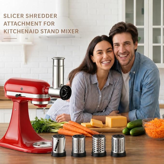 Stainless Steel Cheese Grater Attachment - Image 2