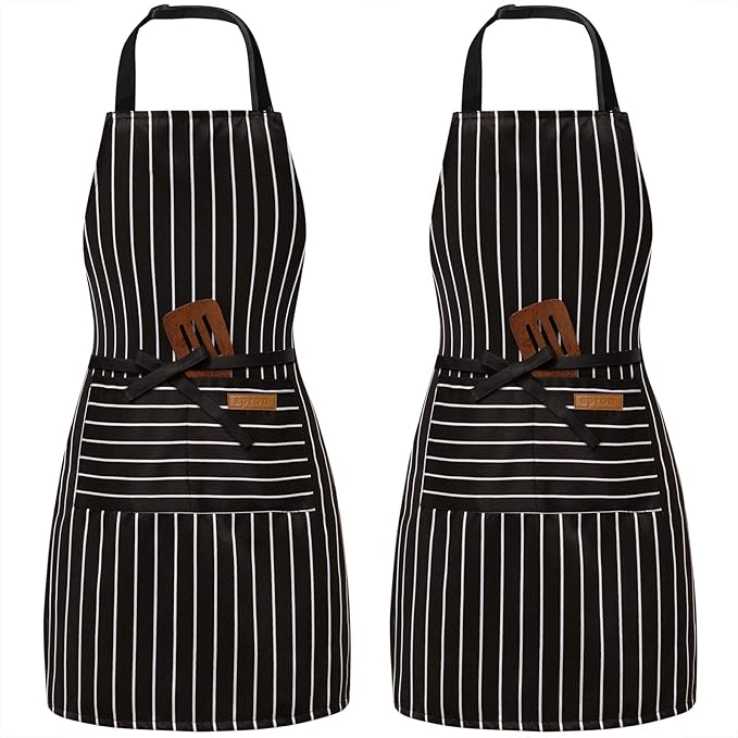 BeLuyi 2 Pack Adjustable Bib Apron by BELUYI