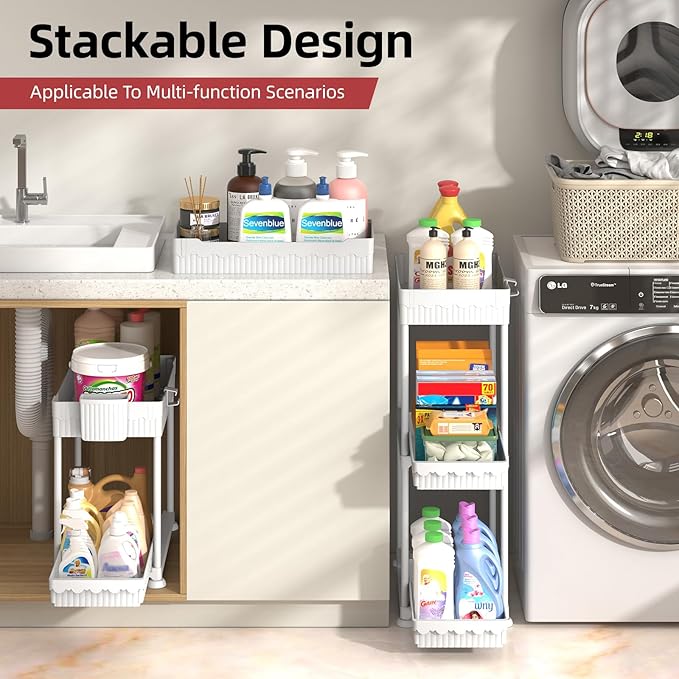 Sevenblue Under Sink Organizer, Bathroom Organizers and Storage, 2 Tier - Image 5