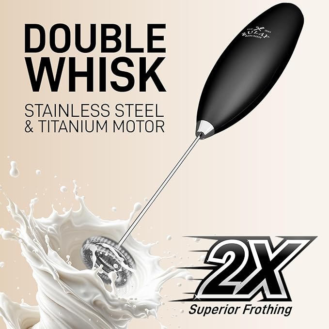 Zulay Kitchen Double Whisk Milk Frother - Image 4