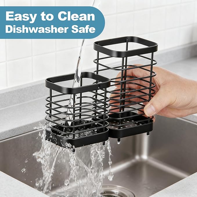 Utensil Holder, Stainless Steel Utensil Drying Rack - Image 4